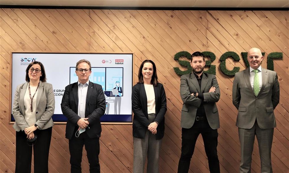 Firma del plan igualdad de Sacyr