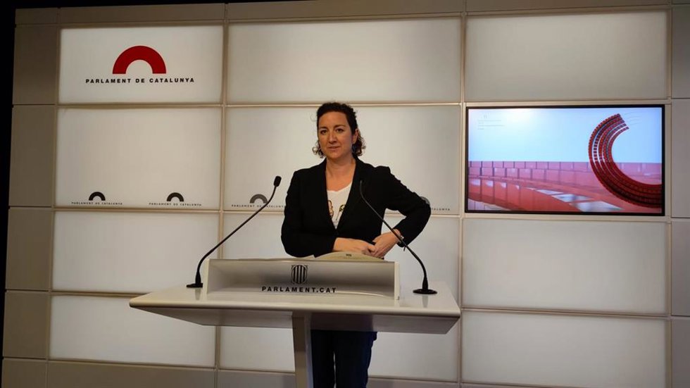 La portavoz de PSC-Units en el Parlament, Alicia Romero, en una imagen de archivo.