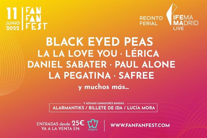 Cartel del festival Fan Fan Fest 2022.