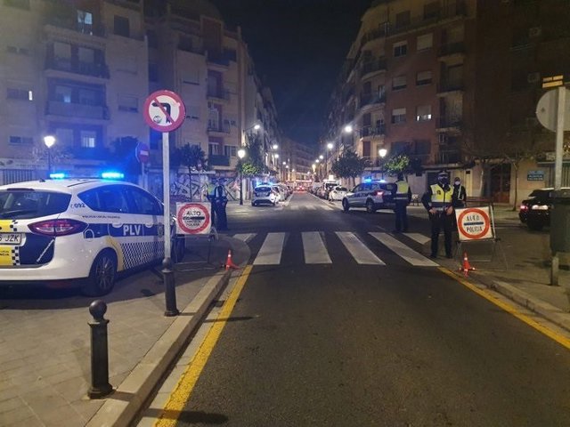 Control de la Policía Local en Orriols.