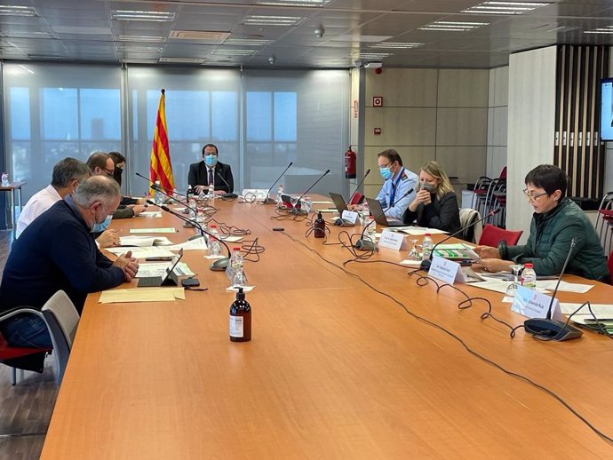 Imagen de la Comisión de Policía de Catalunya este martes en la conselleria de Interior