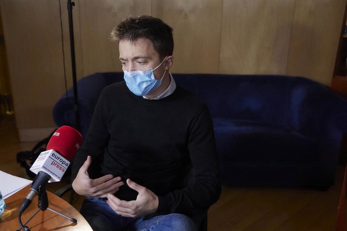 Archivo - El líder de Más País, Íñigo Errejón, durante una entrevista para Europa Press en una imagen de archivo.