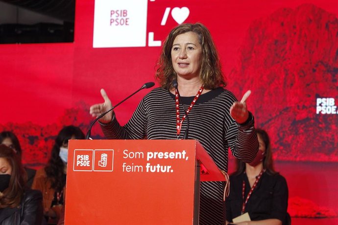 Archivo - La secretaria general del PSIB-PSOE y presidenta de Baleares, Francina Armengol. 