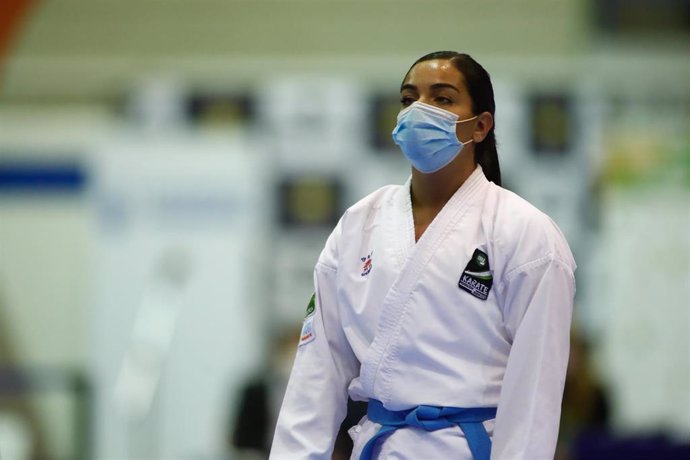 Archivo - Maria Torres looks on during the women kumite over 68 kg final fight during the 52 Spanish Championship of Karate celebrated at Europa pavilion on March 26, 2021 in Leganes, Madrid, Spain.