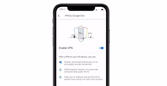 VPN de Google One  llega a iOS