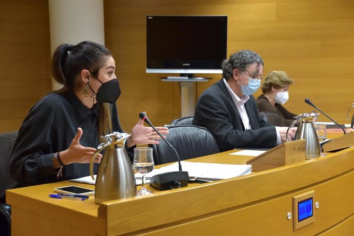 Archivo - Mireia Moll en una comparecencia en Les Corts