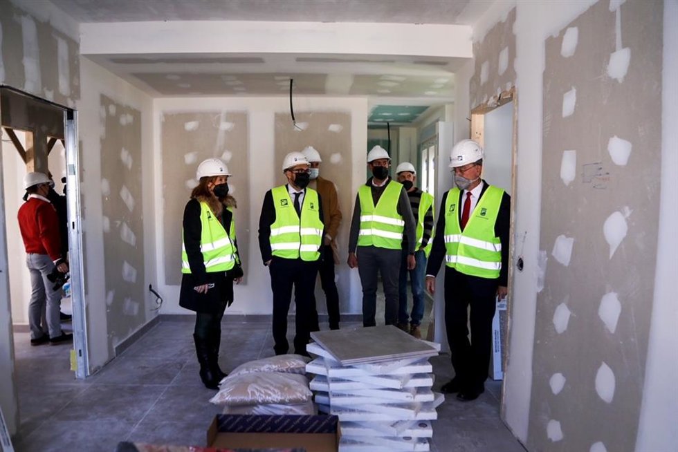 Las obras de ocho nuevas VPO para menores de 35 años en la barriada de Olletas, ejecutadas al 73%