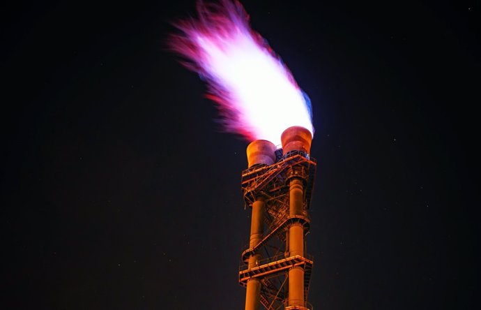 Antorcha de quema de gas