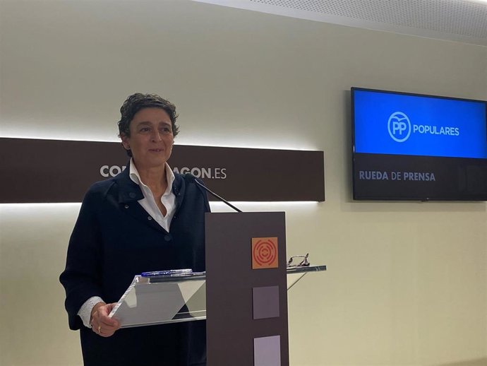 La portavoz de Sanidad del PP en las Cortes de Aragón, Ana Marín.