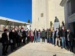 Alcaldes y representantes socialistas de la Sierra de Aracena y Picos de Aroche (Huelva).