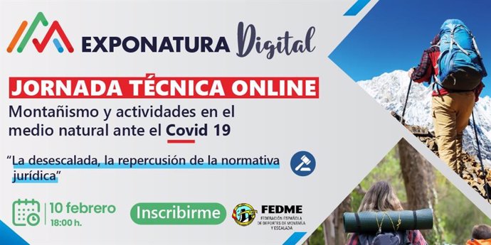 EXPONATURA Digital aborda la protección frente a la COVID-19 en los deportes de montaña.