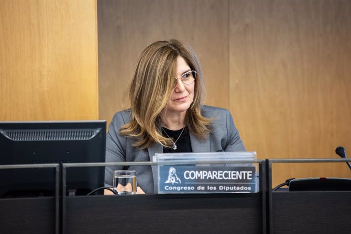 Archivo - La secretaria de Estado de Cooperación Internacional, Pilar Cancela Rodríguez, a su llegada a una Comisión de Cooperación Internacional para el Desarrollo en el Congreso de los Diputados, a 28 de octubre de 2021, en Madrid, (España). La compar