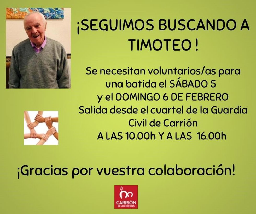 Cartel de búsqueda.