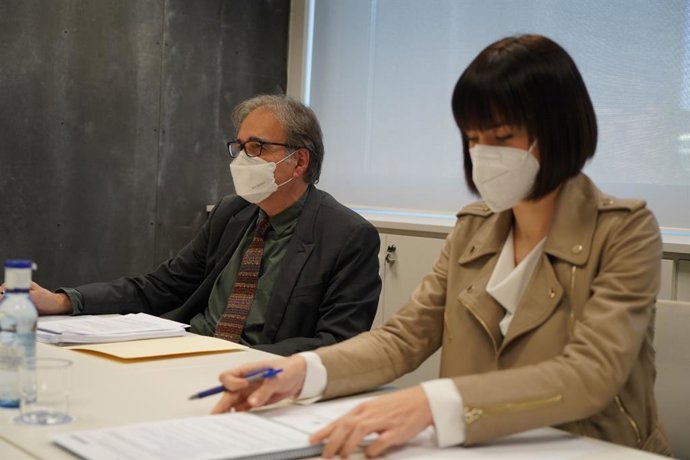 El ministro de Universidades, Joan Subirats, y la ministra de Ciencia e Innovación, Diana Morant, en el Pleno del Consejo de Universidades de este miércoles 2 de febrero