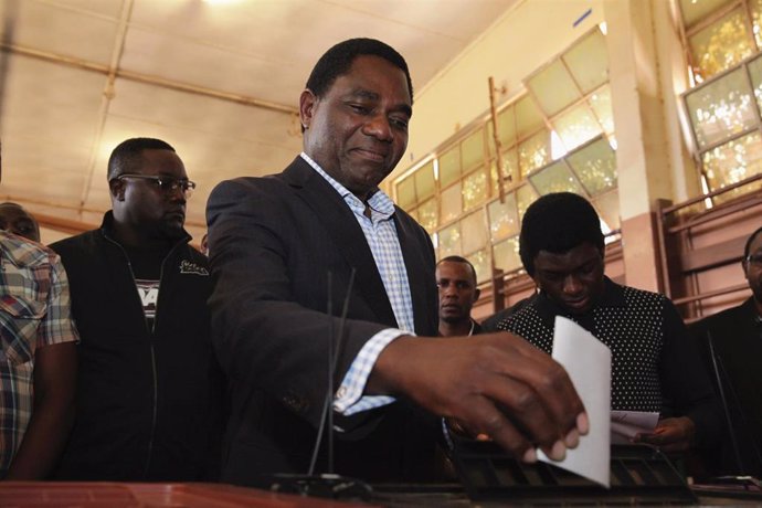 Archivo - El nuevo presidente de Zambia, Hakainde Hichilema.