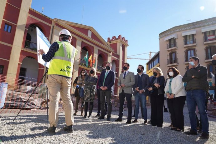 Visita a Berja del presidente de la Diputación de Almería, Javier Aureliano García