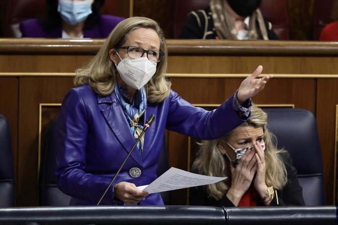 La vicepresidenta primera y ministra de Asuntos Económicos, Nadia Calviño