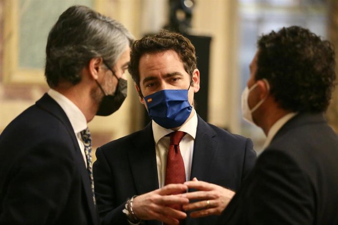 El secretario general del Partido Popular, Teodoro García Egea. En Madrid, a 25 de enero de 2022, en Madrid (España).