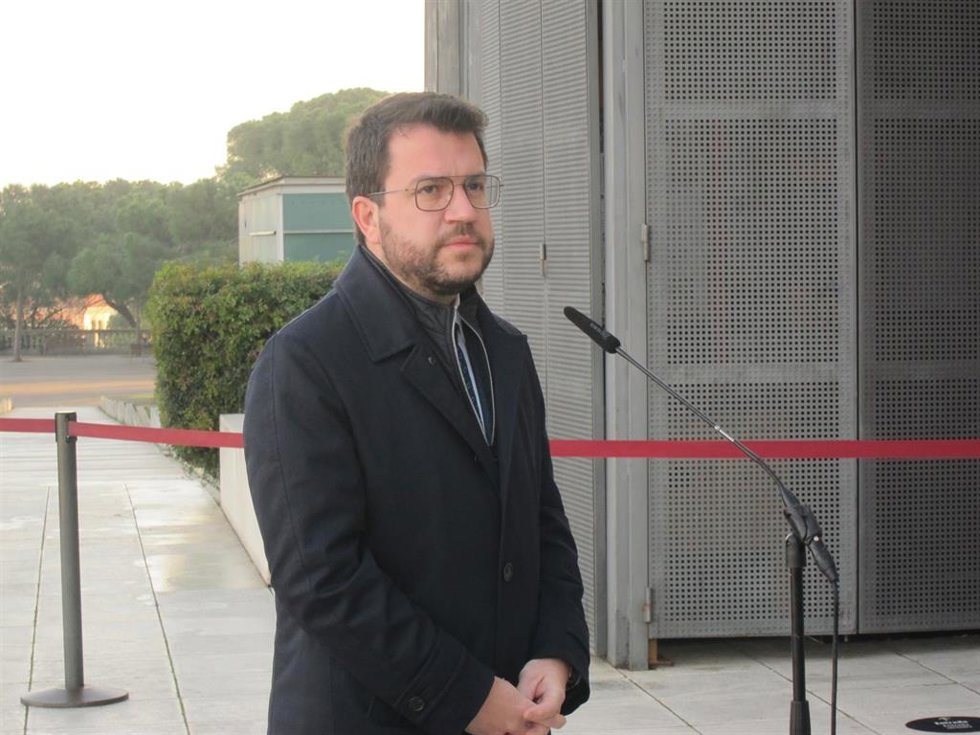 El presidente de la Generalitat Pere Aragons