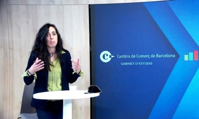 La presidenta de la Cámara de Barcelona, Mònica Roca