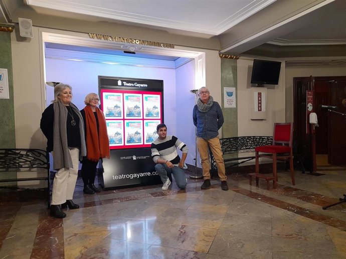 Josemi Gaston, Grego Navarro,  Olga Reguilón Aguado Y Jota Haya, Antes De La Rueda De Prensa