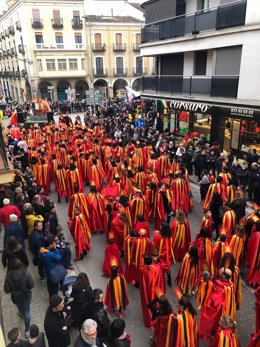 Archivo - Imagen de la celebración del último Carnestoltes de Banyoles (Girona), en 2020