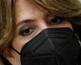 La Fiscal General del Estado, Dolores Delgado, en la Ciudad de la Justicia en Murcia, a 14 de enero de 2022, en Murcia, (España). Dolores Delgado ha acudido a la celebración del 40 Aniversario del Estatuto Orgánico del Ministerio Fiscal (EOMF) que ha orga