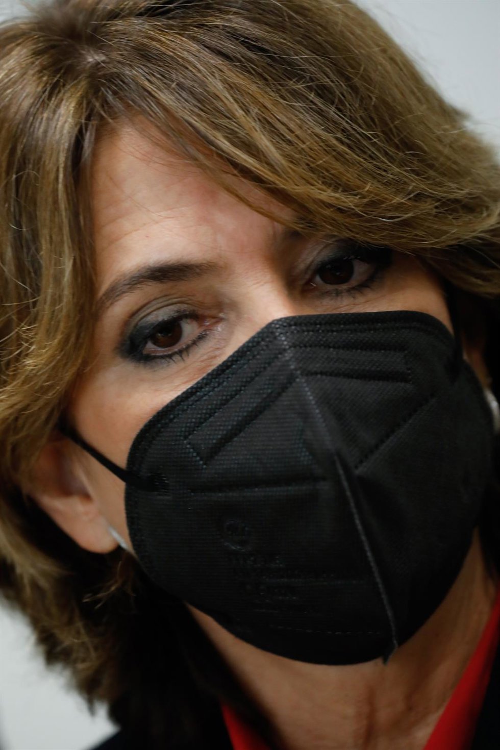 La Fiscal General del Estado, Dolores Delgado, en la Ciudad de la Justicia en Murcia, a 14 de enero de 2022, en Murcia, (España). Dolores Delgado ha acudido a la celebración del 40 Aniversario del Estatuto Orgánico del Ministerio Fiscal (EOMF) que ha or