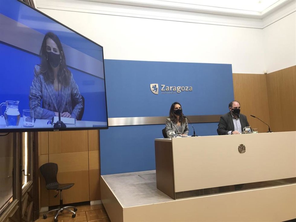 La consejera municipal de Hacienda y Régimen Interior del Ayuntamiento de Zaragoza, María Navarro