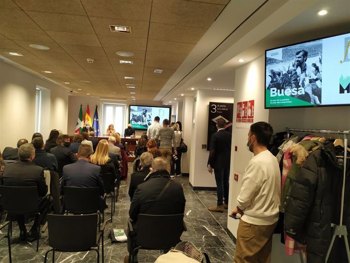 Presentación del regreso de la exposición 'Buesa. El valor de la palabra. El valor del compromiso' al Memorial de Víctimas
