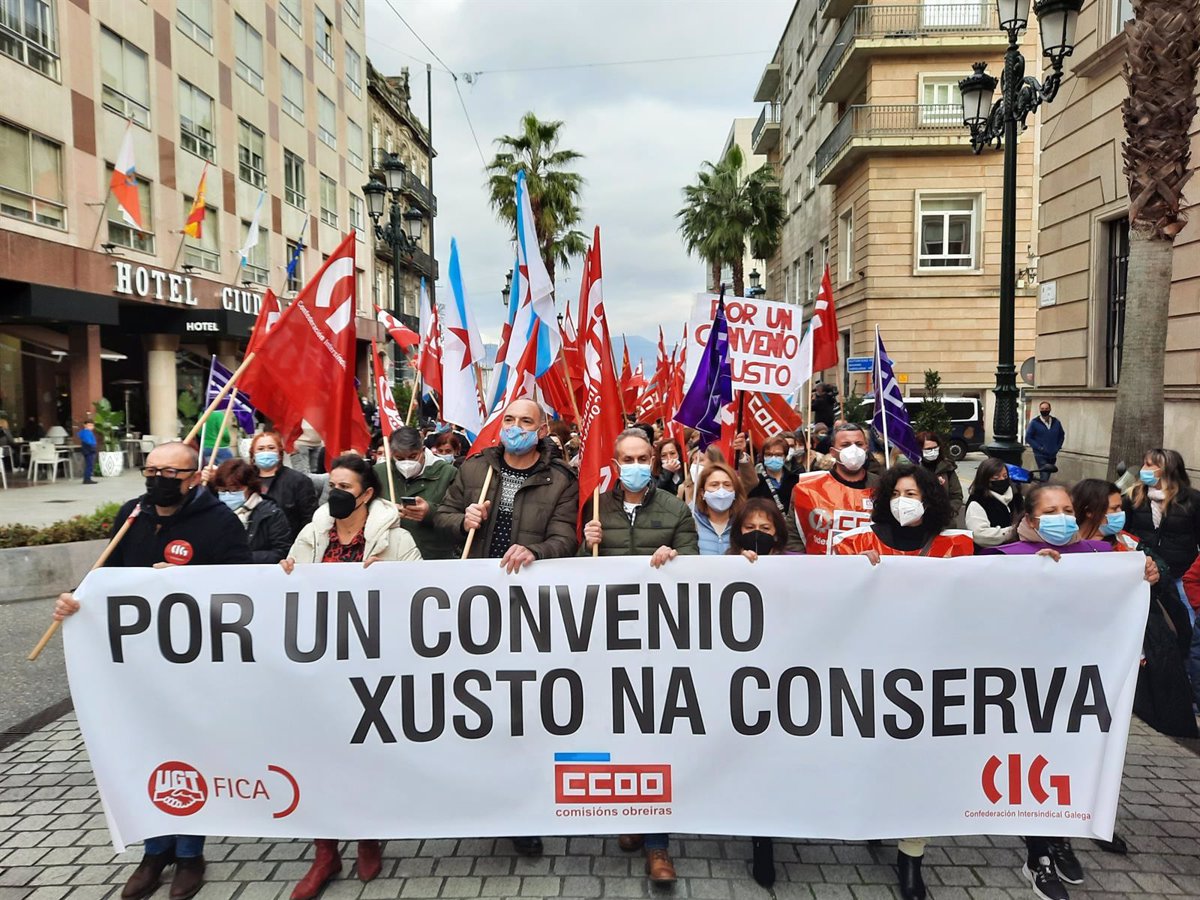 El Sector De La Conserva Se Manifiesta En Vigo Para Exigir Un Convenio ...