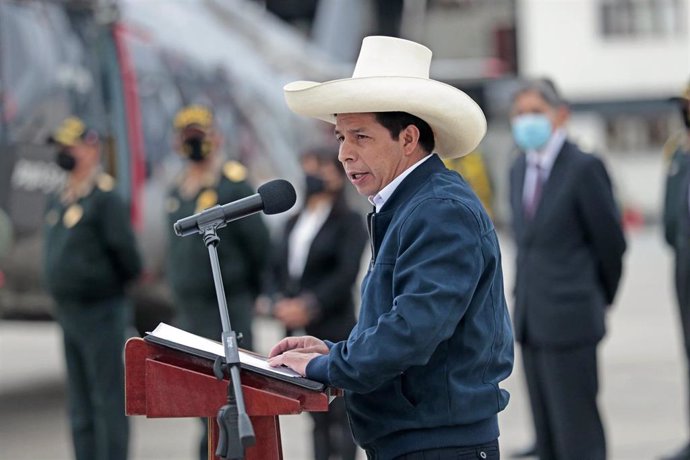 El presidente de Perú, Pedro Castillo.