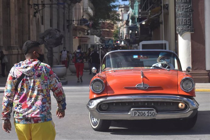 Un vehículo tipico en La Habana
