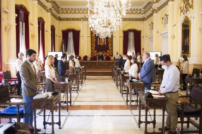 Archivo -  Pleno de la Asamblea en Melilla 