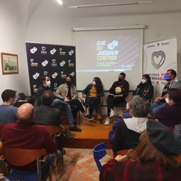 Acto de Unidas por Extremadura contra las casas de apuestas en Badajoz.