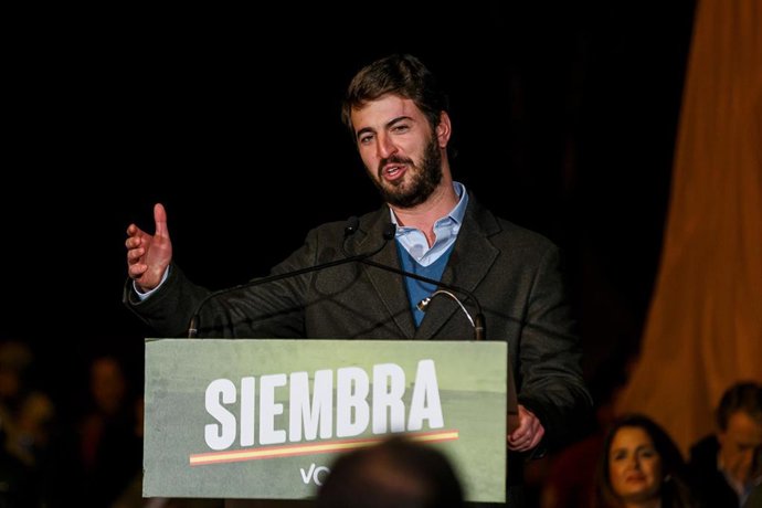 García-Gallardo, durante el acto en Segovia.