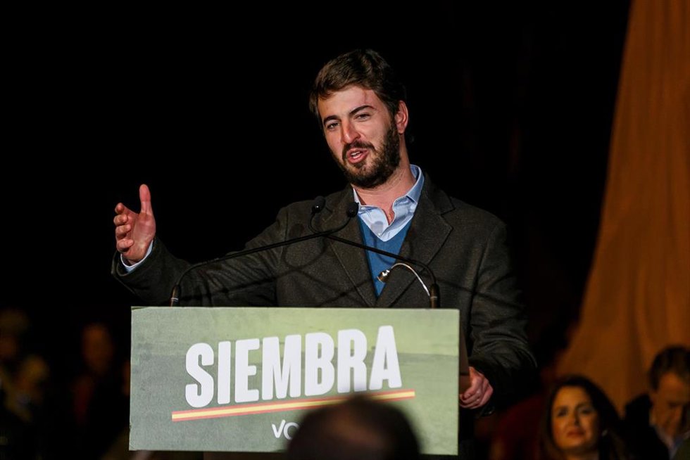 García-Gallardo, durante el acto en Segovia.