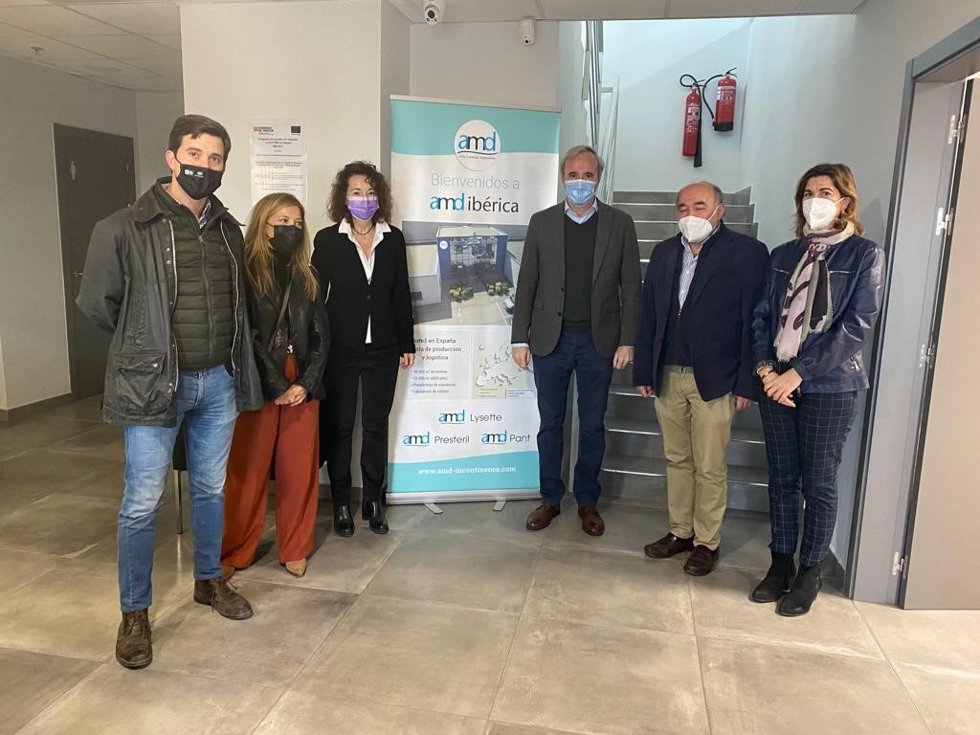 Visita del presidente del PP Aragón, Jorge Azcón, a varias empresas de la comarca de Calatayud (Zaragoza).