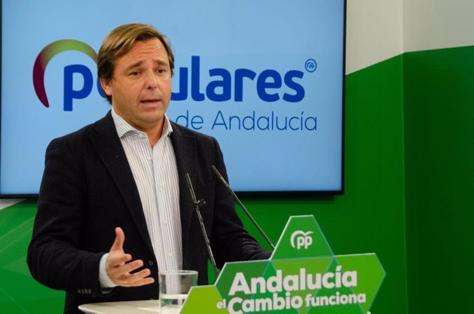 El coordinador general del PP de Andalucía, Antonio Repullo, en una imagen de 24 de enero.