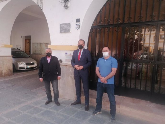 Vicente García Egea en su visita al municipio de Gérgal (Almería)