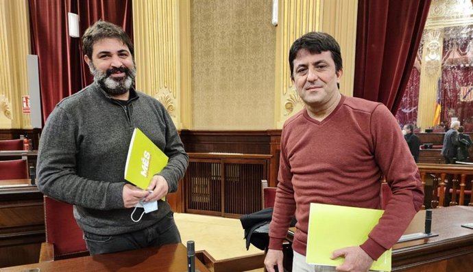 Los representantes de MÉS per Mallorca Josep Ferr y Joan Llodr.