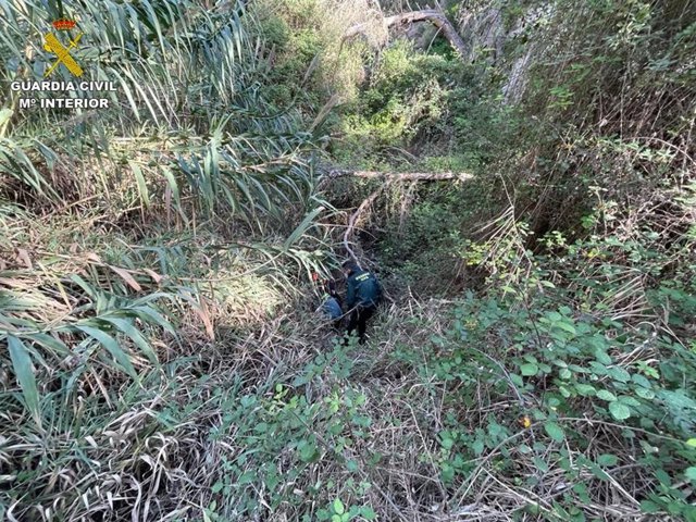 La Guardia Civil localiza en un barranco de Benitatxell el cadáver de un hombre desaparecido