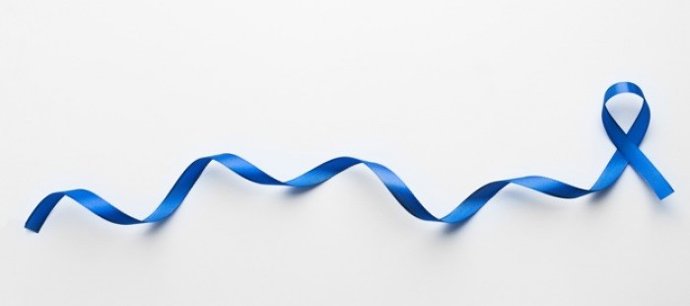 Archivo - Lazo azul, conmemorativo de la lucha contra el cáncer de colon