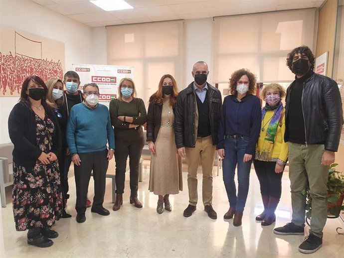 Reunión de Muñoz con representantes de CCOO.
