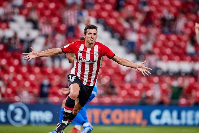 Archivo - Dani Vivian of Athletic Club celebrates his goal during the Spanish league, La Liga Santander, football match played between Athletic Club and RCD Mallorca at San Mames stadium on September 11, 2021 in Bilbao, Spain.