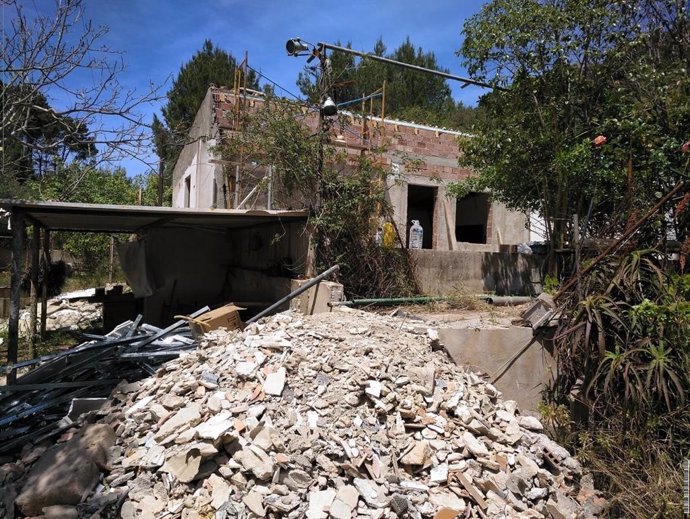 Construcción que finalmente ha sido derribada.