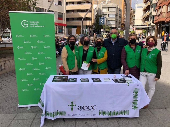 David Martín, de AxSí, con la AECC