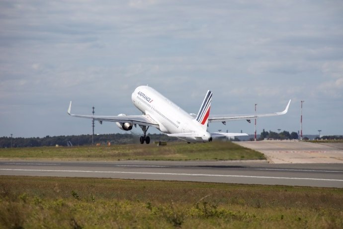 Archivo - Avión de Air France.
