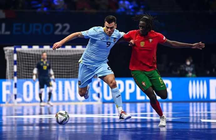 Sergio Lozano, en un momento de las semifinales ante Portugal