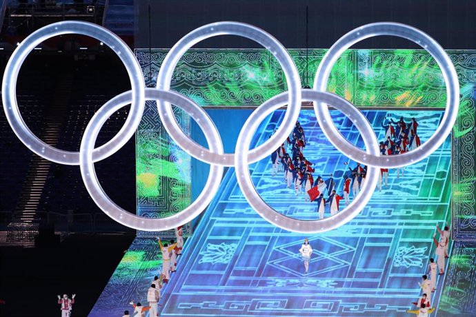 Fiesta de inauguración de los Juegos Olímpicos de Invierno en Pekín, China.